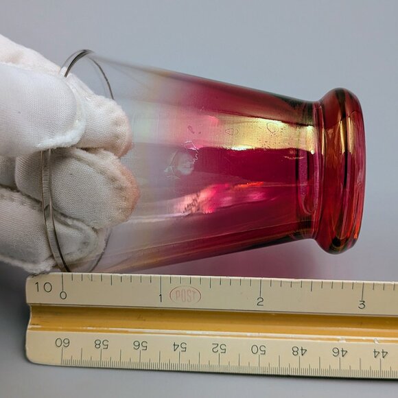 Vintage Blendo Rose Glow (Cranberry) Cordial Glasses – Set of Five 4 oz Glasses - Picture 7 of 8